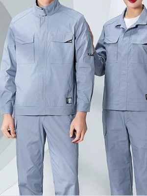 定制高端工作服套裝男夏季耐磨薄款工程多功能工裝勞保服