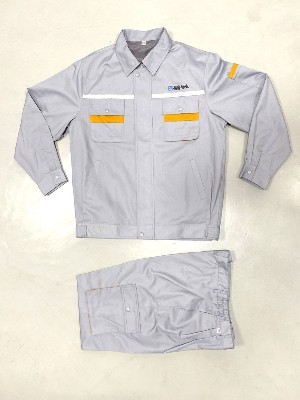 夏季長袖工作服套裝純棉吸濕排汗耐磨工裝可加logo 派登服飾